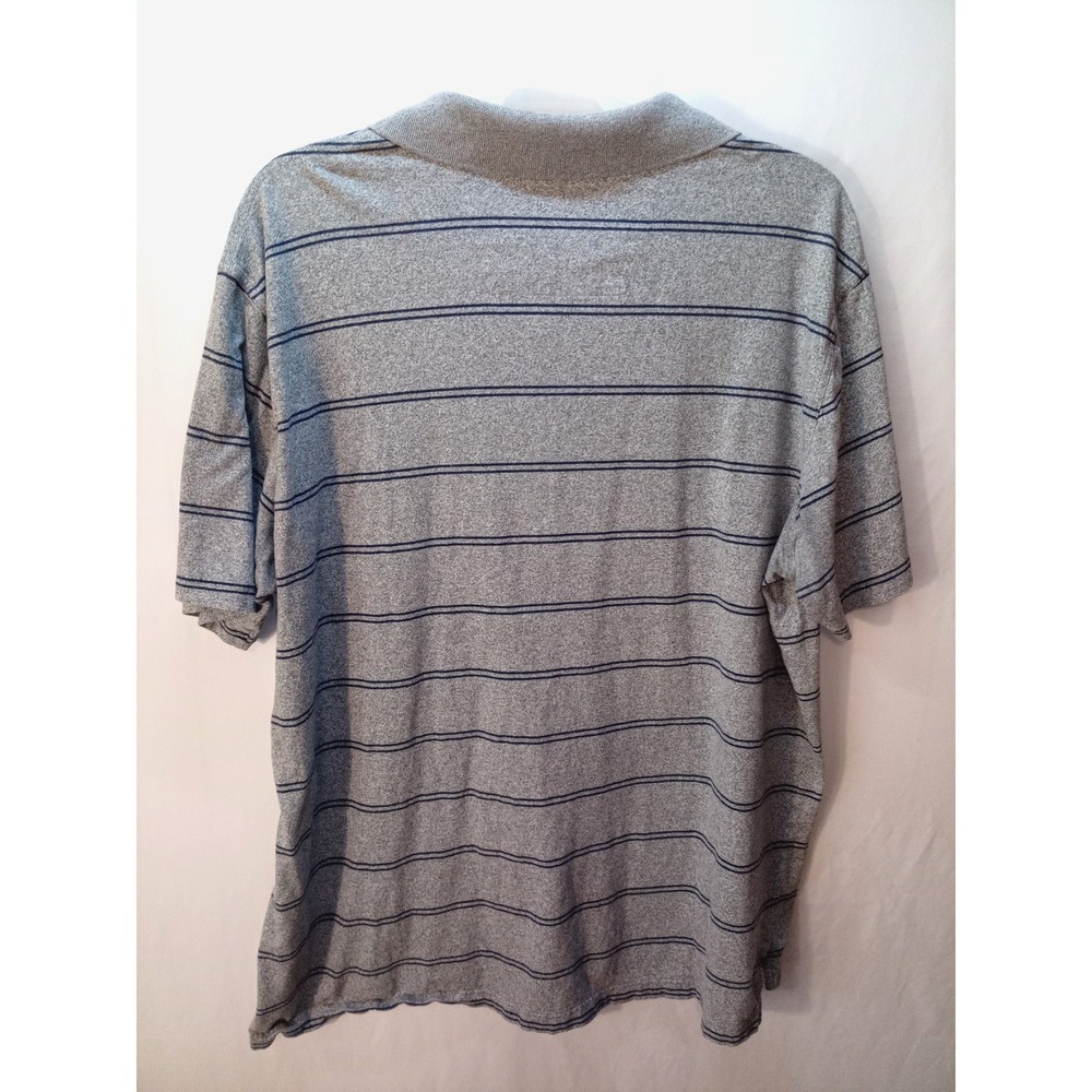 Men's Foundry Polo‎ Shirt, 3XLT, Gray Striped - Picture 5 of 5